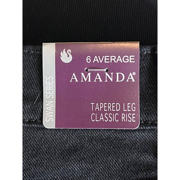 NWT Gloria Vanderbilt Amanda Jeans Size 6 Average Tapered Leg Classic Rise Soft - Picture 9 of 11